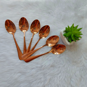 24 pcs Stainless Steel Cutlery Set - Rose Gold